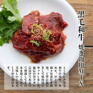 Ａ５ランク黒毛和牛 焼肉セット 600g 3～4人前 自家製旨辛ダレ揉みこみ肉
