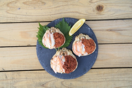 セイコガニ甲羅盛Sサイズ　3個セット