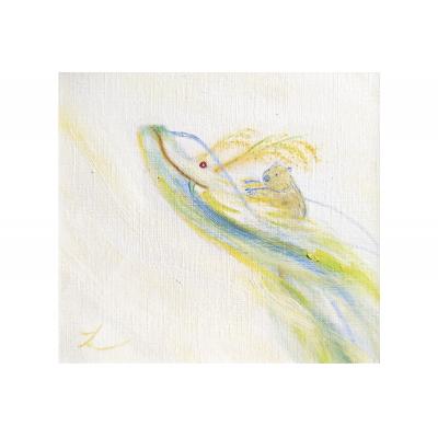 ふるさと納税 池田市 鈴木雄太アトリエ ウォンバット絵画 『どの日も一粒万倍』【ジクレー版画】額付き |  | 01