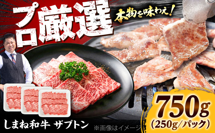 【高級部位】しまね和牛ザブトン750g 和牛 牛肉 国産 国産牛 焼肉 リブロース 人気 黒毛和牛 島根県雲南市/株式会社O.R.C [AIEF019]