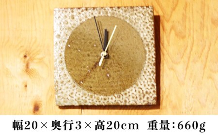 東馬窯 象嵌壁掛け時計（角） [UCI010] 時計