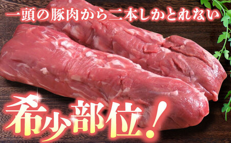 【6回定期便】豚帝 ヒレ ブロック 2本 (一頭分)【KRAZY MEAT(小田畜産)】[ZCP125]