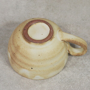 信楽焼 陶器製 てまり スープカップ (粉引)
