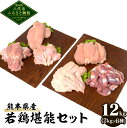 【ふるさと納税】 熊本県産 若鶏堪能セット 合計12kg 2kg×6種 若鶏 鶏肉 鳥肉 もも肉 むね肉 手羽先 ささみ ササミ 手羽元 砂肝 お肉 国産 九州産 冷凍 大容量 送料無料