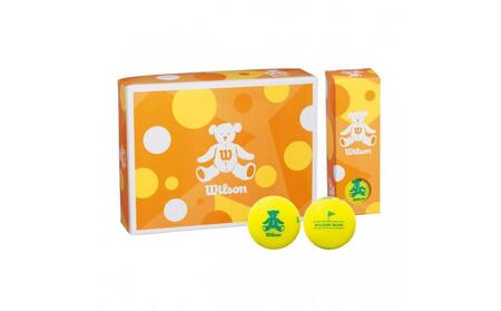 ゴルフボール Wilson BEAR4 12球入 2ダース (計24球)【イエロー】ゴルフ キャスコ kasco