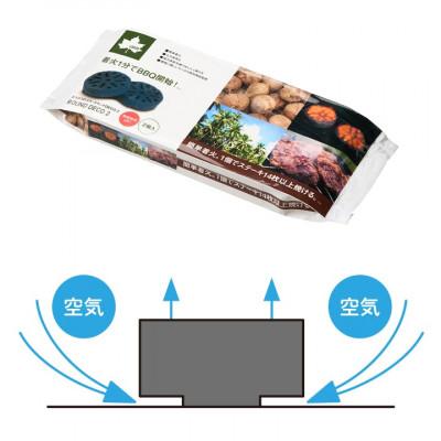 ふるさと納税 城陽市 エコココロゴス・ラウンドDECO 2 BBQなどアウトドアで使える炭　83100112×4pcs |  | 02
