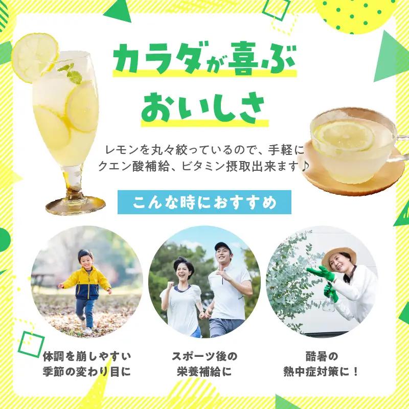 【お中元・夏の贈り物】無添加 てんさい糖使用 日南レモン シロップ 500ml 2本 セット_CC70-252