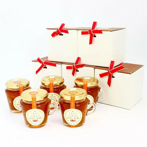 【ふるさと納税】ハチミツ生姜ギフト5個セット（150g×5個）/ はちみつ しょうが こうのとり生姜 食品 加工食品 但馬アグリファーム