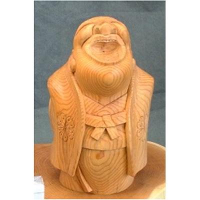 ふるさと納税 高山市 飛騨一位一刀彫　気楽坊(小) d105 |  | 01