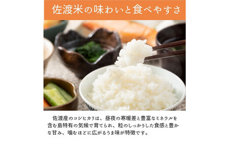 ＜定期便3回・先行予約＞【令和７年産・数量限定】新潟県佐渡産の純粋コシヒカリ　精米【無洗米】5kg×3回　送料無料　R7年12月上旬～R8年2月上旬の3回送付