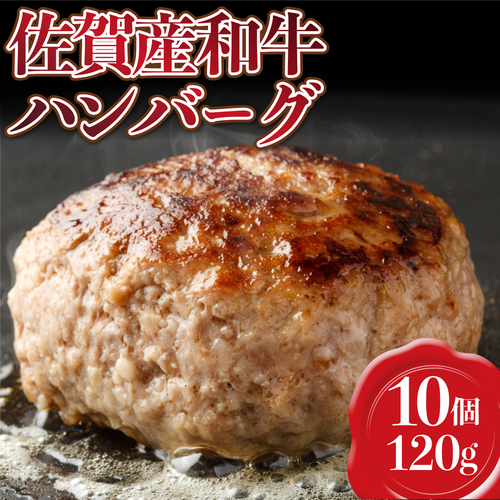 【佐賀産和牛】ハンバーグ120gｘ10個 D-607