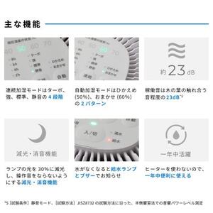 シロカ　気化式加湿器 SD-E151【1691017】