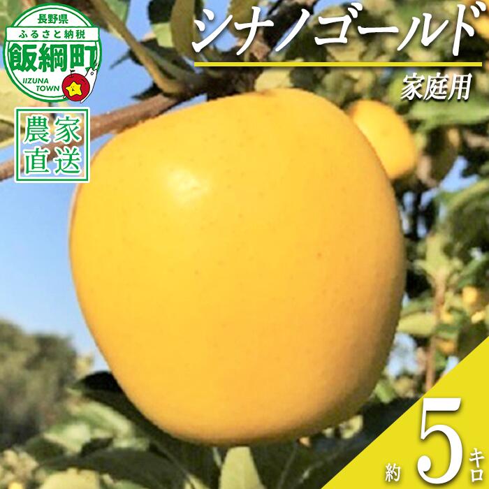 【ふるさと納税】 りんご シナノゴールド 家庭用 5kg ファームトヤ 沖縄県への配送不可 令和8年度収穫分 長野県 飯綱町 〔 信州 果物 フルーツ リンゴ 林檎 長野 16000円 予約 農家直送 〕発送時期：2026年11月中旬〜2026年12月下旬 {**}