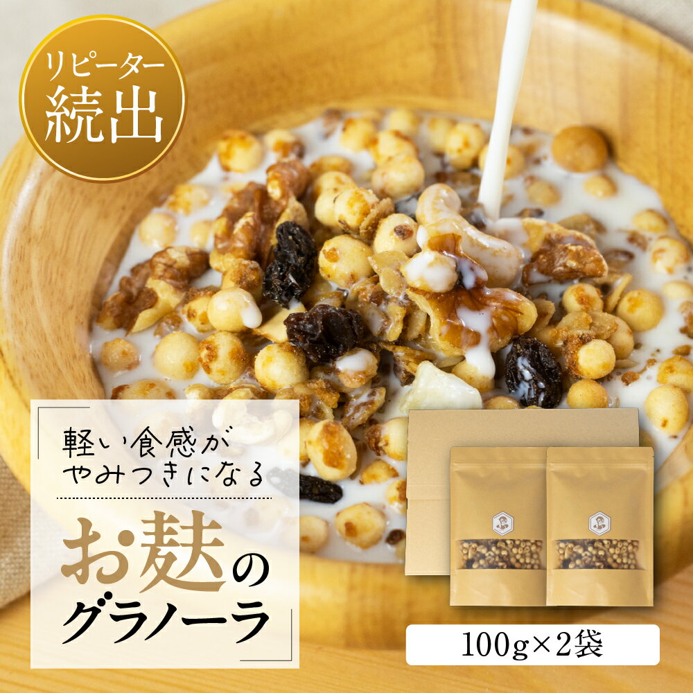 【ふるさと納税】選べる お麸でつくった グラノーラ 2袋 お試し or 5袋 タンパク たんぱく ビタミン ミネラル シリアル 朝食 [mt1681] 麩菓子 麸菓子 和菓子 レトロ ふがし 自然派 おやつ 子供 お菓子 ヘルシー 人気 おすすめ メール便 敷島産業 4000円 10000円 1万円