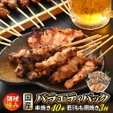 【ふるさと納税】肉 バーベキュー セット「焼き鳥 豚シロ 串焼き バラエティパック 計40本 ＆ 若どり もも照り焼き 3枚」調理済みだから生焼けの心配いらず♪【小分け 冷凍 時短 国産 やきとり 焼鳥 親鶏 若鶏 もも ぼんじり シロ BBQ おつまみ 惣菜 人気】[e03-b001]