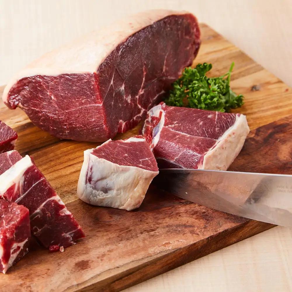 北海道 標茶町産 エゾ 鹿肉 モモ ブロック 1kg　| 鹿肉