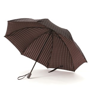 ネクタイ柄【紳士折りたたみ傘】晴雨兼用傘　ネイビー×エンジ