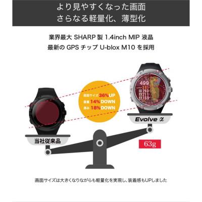 ふるさと納税 深谷市 Shot Navi Evolve α ブラック　【ショットナビ】 ゴルフ 距離計 GPS ウォッチ |  | 01