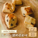 【ふるさと納税】スコーン詰合せ【atelier bonbon】 ／ パールシュガー チョコチップ 焼菓子 千葉県 特産品 F22X-047