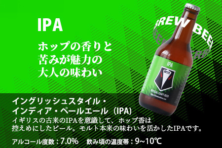 佐賀県鹿島市　社会人サッカー【Brew KASHIMA】応援　クラフトビール　Brew ビール　4本セット（330ml×4本）　C-118