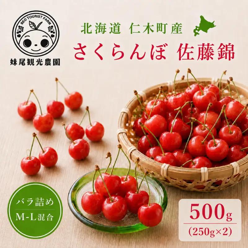 さくらんぼ 500g 佐藤錦 M-L混合 サクランボ
