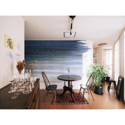 ふるさと納税 三浦市 三浦・三崎発のクラフト壁紙ブランド《うらうらうら》「渚」大類尚子作 10枚セット