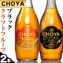 【ふるさと納税】The CHOYA BLACK 700ml The CHOYA CRAFT FRUIT 700ml 計2本 セット 飲み比べ 羽曳野商工振興株式会社《30日以内に出荷予定(土日祝除く)》大阪府 羽曳野市 送料無料 梅酒 梅 酒 CHOYA チョーヤ チョーヤ梅酒 お酒 紀州 南高梅 black