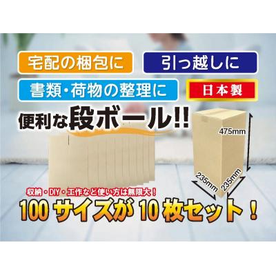 ふるさと納税 岐阜県 100サイズ 段ボール 10枚 縦型