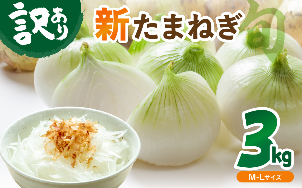 【訳あり】新たまねぎ 3kg JA00101