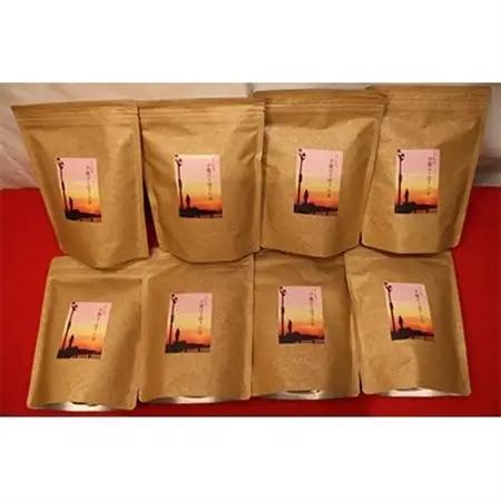 くしろ夕焼けのほうじ茶(100g)×8個と抹茶ソフト引換券2枚付き_お食事券 食事券 チケット 体験 体験型 お茶 スイーツ 北海道 釧路町 釧路超 特産品 _【1120249】