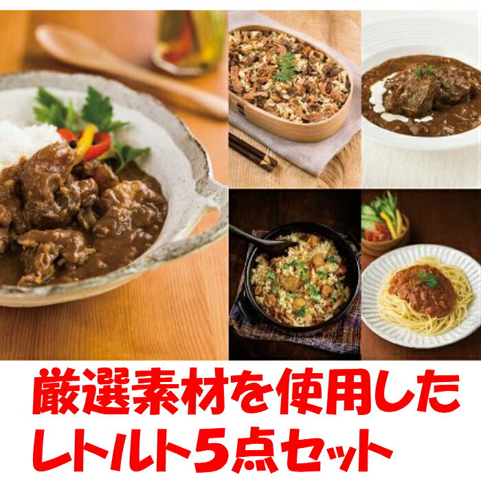 【ふるさと納税】【厳選素材・保存料・化学調味料・食品添加物不使用！】農舎のレトルト5点セット