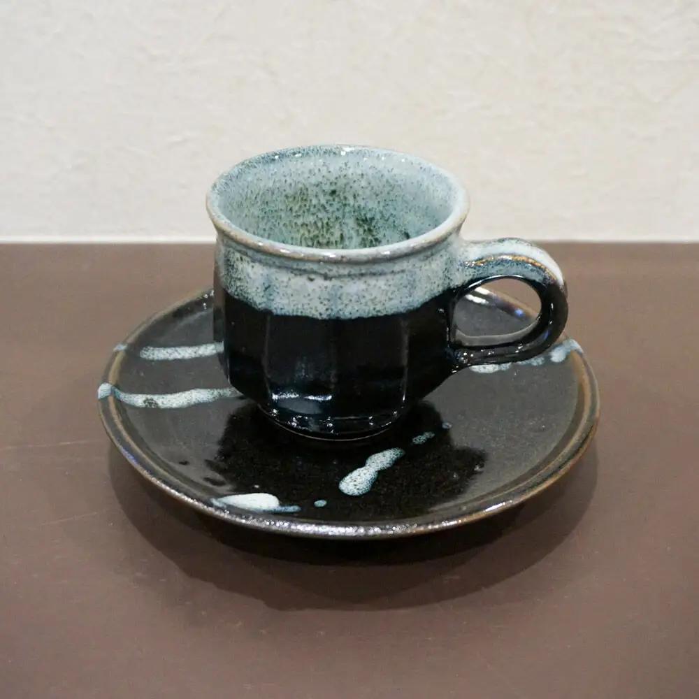 コーヒーカップ 津軽焼 コーヒーカップセット（2セット）工芸品 青森県弘前市 草邑