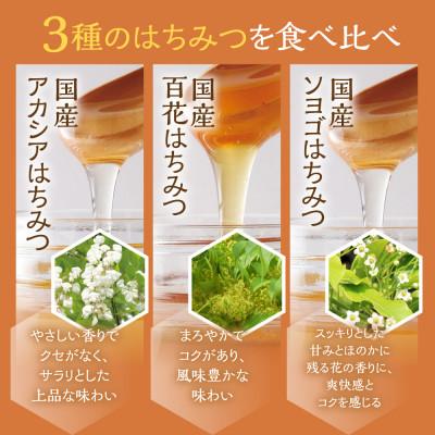 ふるさと納税 本巣市 【国産はちみつ】3本セット　アカシア・百花・ソヨゴ |  | 03