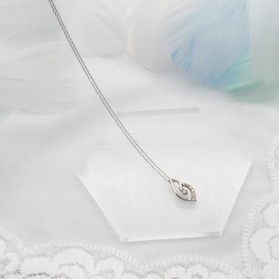 ふるさと納税 昭和町 PT900/PT850 0.10ct ダイヤモンド ペンダントネックレス HH-019740 |  | 02
