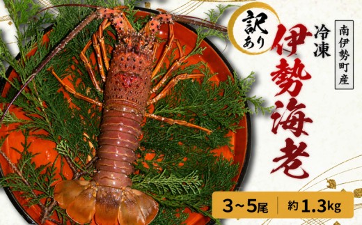 訳あり 伊勢海老 3～5尾 計 約1.3㎏ (冷凍) / 加熱用 海鮮 海の幸 海老 伊勢海老 伊勢えび BBQ 焼き物 お味噌汁 鍋 魚介類 国産 産地直送 いせえび 鍋 ebi iseebi 50000円以下 五万円以下 海宝水産