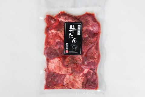 厚切り牛タン 塩味 500g [亀山精肉店 宮城県 気仙沼市 20563987] 精肉 肉 牛肉 牛たん 牛タン ぎゅうたん タン タン塩 厚切り 味付き 肉 牛 冷凍 焼肉 焼き肉 BBQ アウトド