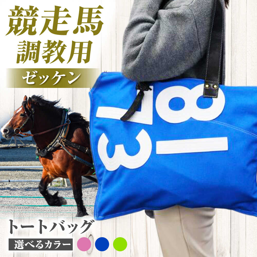 【ふるさと納税】【JRA/日本中央競馬会】【選べるカラー】調教用ゼッケンを使用したバッグ【steed ハロン】 / 競馬 馬 競走馬 グッズ トートバッグ トレセン 雑貨 / 栗東市 / サンキューファインホース夢プロジェクト[BIAD017]