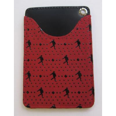 ふるさと納税 山梨県 印伝　パスケース『種をまく人』柄　赤 |  | 01