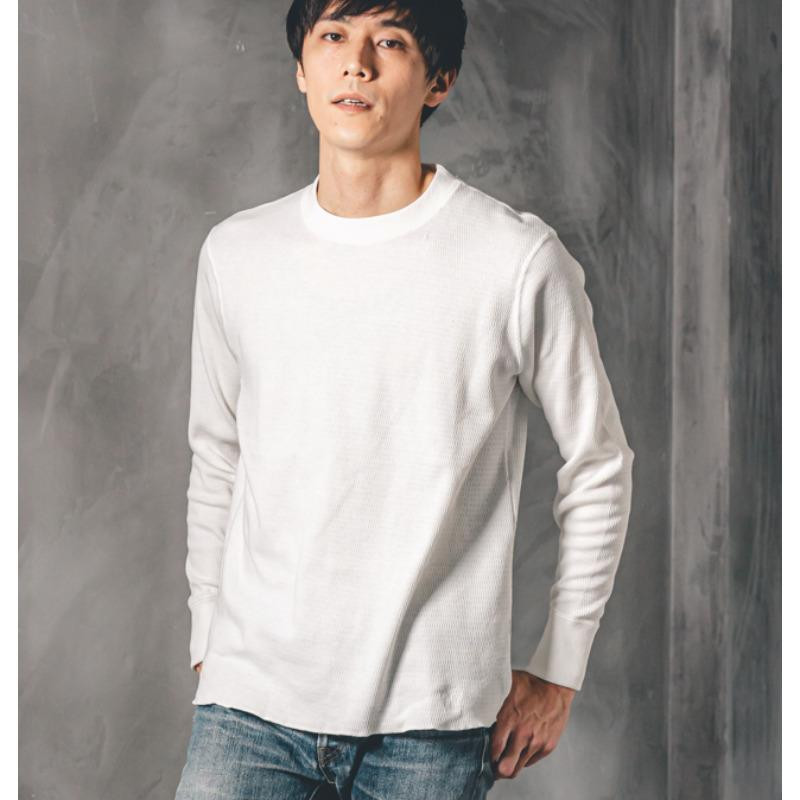 
【サーマルTシャツ】ハニカムワッフル レギュラーフィット 長袖｜クルーネック
