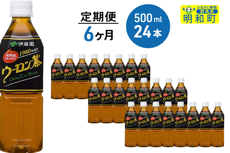 ★xx★《定期便6ヶ月》ウーロン茶 PET 500ml×24本【1ケース】