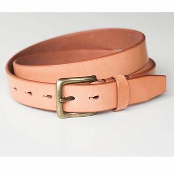 【ふるさと納税】【minca】栃木レザーの希少な「ハーネスレザー」使用の贅沢な1枚革のレザーベルト/タン(生成)/幅30mm　HL-B01/TAN【サイズをお選びください】【小物 ファッション 人気 おすすめ 】 | 雑貨 小物 ファッション 人気 おすすめ 送料無料