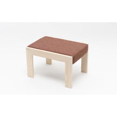 ふるさと納税 東川町 センの木の家具 Ottoman　レッドブラウン【0001-045-03】