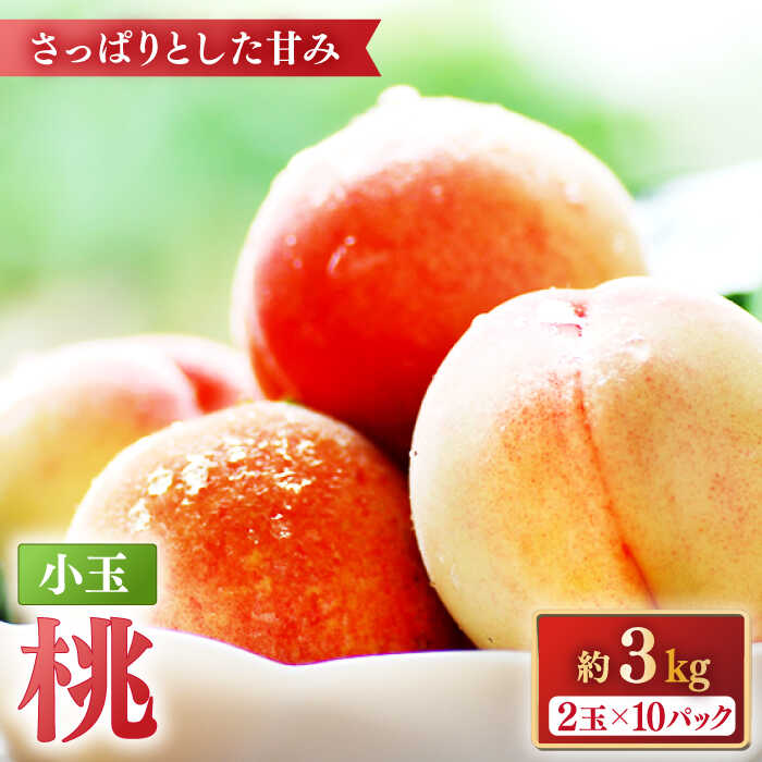 【ふるさと納税】【2026年5月下旬～発送】桃 特別栽培 小玉 ハウスもも（Mサイズ：10パック） / 桃 もも モモ フルーツ 果物 旬 / 南島原市 / ふくはちファーム/福島農園 [SBS008]