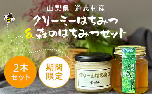 
            【期間限定】道志村産　クリーミーはちみつ＆森のはちみつセット DSD008
          