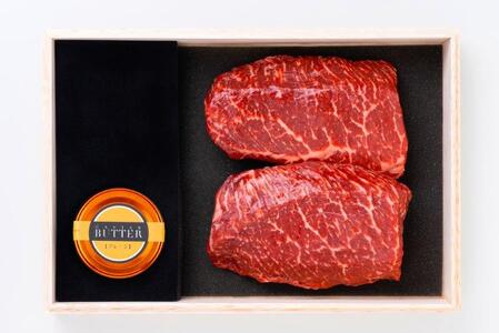 A級食材セット 千屋牛ステーキとキャビアバター(プレーン)