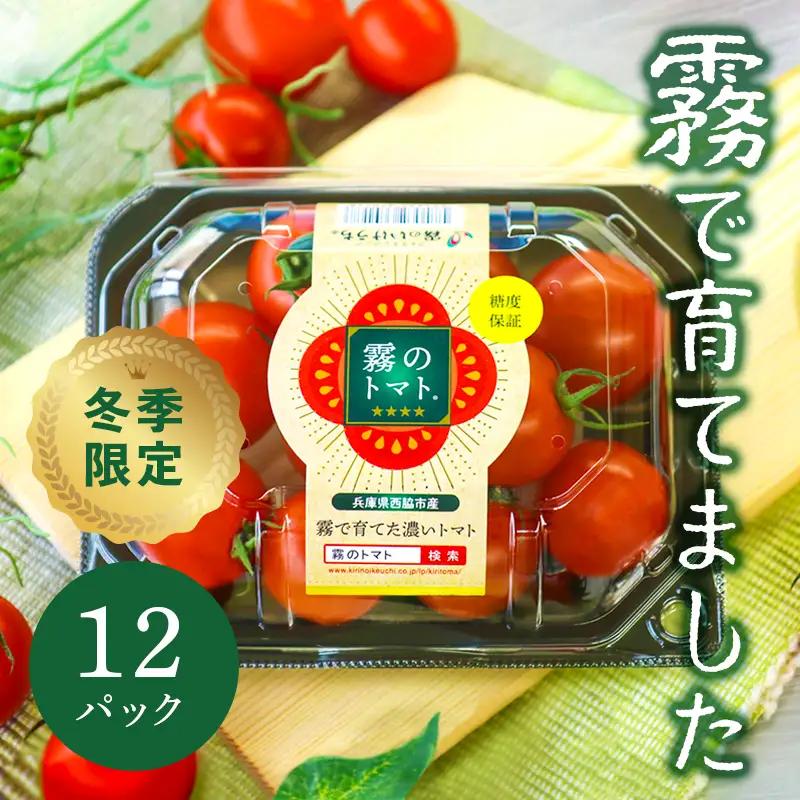 12月以降発送予約【霧で育てた濃厚な味】霧のトマト 200ｇ×12パック(20-59)