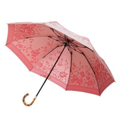 ふるさと納税 富士河口湖町 槙田商店【晴雨兼用 折りたたみ傘】kirie バラ:フレンチレッド |  | 03