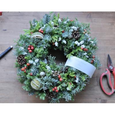 ふるさと納税 上峰町 森の香りのクリスマスリース