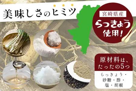 箸がとまらんおいしさ！ らっきょう漬け 150g×4P 常温｜らっきょう 漬物 お漬物 酢漬け おつまみ もろっこはうす 宮崎県 諸塚村 MO-43