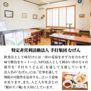 手打職人集団むげん「手打ち生うどん」 （4人前つゆ付きセット）〈 人気 麵 うどん 冷凍うどん 平打ち麵 もちもち モチモチ 生麵 国産 和食 セット ランチ 自宅用 正月 年末年始 夏休み 冬休み 